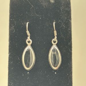 Sterling and Onyx Drop earrings.